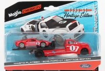 Maisto Ford usa Ramp Truck Wrecker With Ford Gt N 1 Heritage Edition 2018 1:64 Red