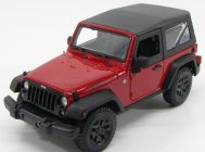 Maisto Jeep Wrangler Willys Soft-top 2014 1:18 Červená Černá