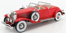 Matrix scale models Duesenberg Sj 2608 Torpedo Pheaton Walker Cabriolet Open 1930 1:18 Red