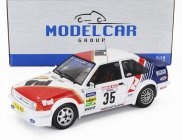 Mcg Ford england Escort Mkiii Rs Turbo N 35 Rally Hunsruck 1985 Stig Andervang - Andre Schoonenwolf 1:18 Bílá Červená Modrá
