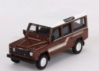 Mini-gt Land rover Defender 110 Country Sw Station Wagon Lhd 1985 1:64 Hnědá Bílá