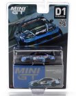 Mini-gt Nissan Silvia (s15) Team D-max Racing N 70 Grand Prix Rhd 2023 Masashi Yoshi 1:64 Černá Modrá