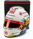 Mini helmet Bell helmet Casco Helmet F1 Kevin Magnussen Team Moneygram Haas N 20 Season 2024 1:2 Bílá