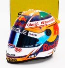 Mini helmet Bell helmet Casco Helmet F1 Sergio Perez Team Red Bull Racing Honda N 11 Season 2024 1:2 Žlutá Modrá