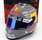 Mini helmet Schuberth helmet F1  Casco Helmet Red Bull Rb18 Team Oracle Red Bull Racing N 11 Brazilian Gp 2022 Sergio Perez 1:2 Matná Šedožlutá