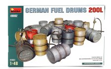 Miniart Accessories German Gasoline Fuel Drums 200 Litre 1:48 /