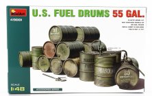 Miniart Accessories Usa Gasoline Fuel Drums 55 Gal. 1:48 /