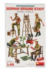 Miniart Figures German Ground Staff North Africa 1:48 /
