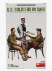 Miniart Figures Soldier Usa Military In Cafe 1944 1:35 /
