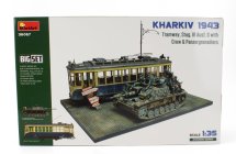 Miniart Tank Diorama Military Tramway Stug. Iii Ausf. G With Crew And Panzergrenadiers 1943 1:35 /