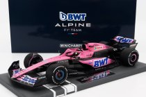Minichamps Alpine F1  A523 Team Bwt Alpine N 31 Season 2023 Esteban Ocon 1:18 Modrá Růžová