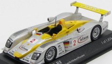 Minichamps Audi R8 Team Infineon N 2 Winner 12h Sebring 2002 Capello - Herbert - Pescatori 1:43 Stříbrná Žlutá