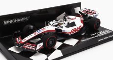 Minichamps Haas F1  Vf-22 Team Haas N 20 Pole Position Brazilian Gp 2022 Kevin Magnussen 1:43 Bílá Černá Červená
