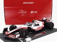 Minichamps Haas F1  Vf-22 Team Haas N 47 Brazilian Gp 2022 Mick Schumacher 1:18 Bílá Černá Červená