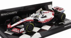Minichamps Haas F1  Vf-22 Team Haas N 47 Canada Gp 2022 Mick Schumacher 1:43 Bílá Černá Červená