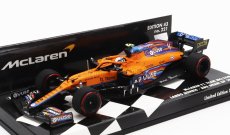Minichamps Mclaren F1  Mcl35l Team Mclaren N 4 7th Abu Dhabi Gp 2021 Lando Norris 1:43 Oranžová Světle Modrá