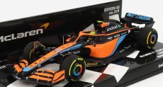 Minichamps Mclaren F1  Mcl36 Team Mclaren N 4 Bahrain Gp 2022 Lando Norris 1:43 Oranžová Světle Modrá