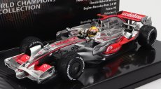 Minichamps Mclaren F1  Mp4/23 Team Vodafone Mclaren Mercedes N 22 World Champion Season 2008 Lewis Hamilton 1:43 Silver Red