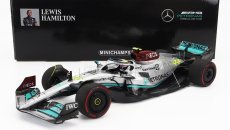 Minichamps Mercedes gp F1 W13e Team Mercedes-amg Petronas F1 N 44 2nd Brazilian Gp 2022 Lewis Hamilton 1:18 Stříbrná Zelená