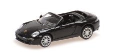 Minichamps Porsche 911 991 Cabriolet Open 2013 1:87 Black