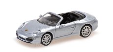 Minichamps Porsche 911 991 Cabriolet Open 2013 1:87 Silver