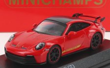 Minichamps Porsche 911 992 Gt3 Coupe 2021 1:64 Červená Černá