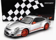 Minichamps Porsche 911 997 Gt3 Rs Coupe 2007 1:18 Silver Red