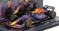 Minichamps Red bull F1  Rb19 Team Oracle Red Bull Racing N 1 World Champion Winner Las Vegas Usa Gp 2023 Max Verstappen 1:43 Fialová Žlutá Červená