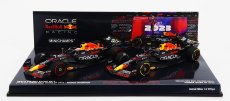 Minichamps Red bull Set 2x F1  Rb19 Team Oracle Red Bull Racing N 1 World Champion 2nd Sprint Race + Winner Qatar Gp 2023 Max Verstappen 1:43 Matt Blue