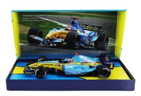 Minichamps Renault F1  R25 Team Renault N 1 World Champion Winner San Marino Italy Gp 2005 Fernando Alonso 1:18 Světle Modrá Žlutá