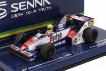 Minichamps Toleman F1  Tg183b Hart N 19 Brazilian Gp Dirty Version 1984 Ayrton Senna 1:43 Bílá Modrá Červená