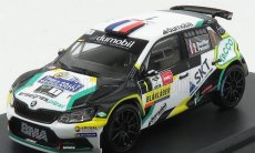Minipartes Škoda Fabia R5 N 1 Rally Ypres 2018 B.bouffier - X.panseri 1:43 Bílá Černá Zelená