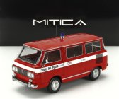 Mitica-diecast Fiat Fiat 850 Familiare Vigili Del Fuoco 1970 – Interno Brown 1:18 Red