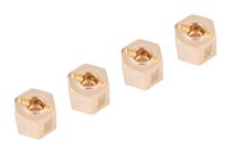 Mosazný Hex adaptér 9mm Offset pro 12mm, 4ks