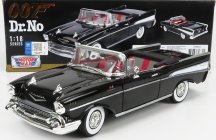 Motor-max Chevrolet Bel Air Cabriolet - Spider 1955 - 007 James Bond - Dr. No  - Licenza Di Uccidere 1:18 Black