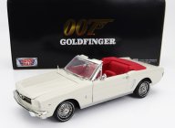 Motor-max Ford usa Mustang Cabriolet Open 1964 - James Bond 007 - Goldfinger - Missione Goldfinger 1:18 Bílá