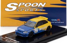 Motorhelix Honda Civic Ek9 Type R Spoon N 95 Racing 1999 1:64 Modrá Žlutá