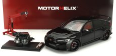 Motorhelix Honda Civic Type-r (fl5) With Engine And Accessories 2020 1:18 Black Pearl