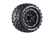MT-UPHILL SOFT 1/10, 12mm, 14mm a 17mm odnímatelný hex, Černé disky, 2 ks