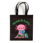 Mudpuppy Znovupoužitelná nákupní taška Axolotl čte