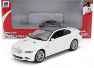 Newray BMW 3-series M3 (e92) Coupe 2007 1:24 Bílý Uhlík