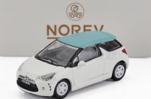 Norev Citroen Ds3 2010 1:87 Bílá Světle Modrá