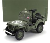 Norev Jeep Willys Cabriolet Open Army D-day Normandy 1944 1:18 Vojenská Zelená