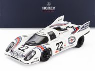 Norev Porsche 917k 4.9l Team Martini Racing N 22 Winner 24h Le Mans 1971 Helmut Marko - Gijs Van Lennep 1:18 Bílá