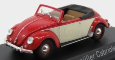 Norev Volkswagen Hebmuller Cabriolet Open 1949 1:43 Červený Krém
