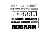 NOSRAM LOGO nálepky, malé
