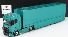 Nzg Scania S730 V8 Truck Car Transporter 2017 1:64 Green Met