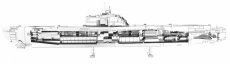 Ocelová stavebnice Německá ponorka typu XXI