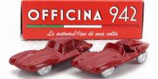 Officina-942 Alfa romeo Set 2x 1900 C52 Disco Volante Coupe + Spider 1952 1:76 Red