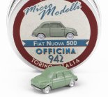 Officina-942 Fiat Nuova 500 1957 1:160 Zelená